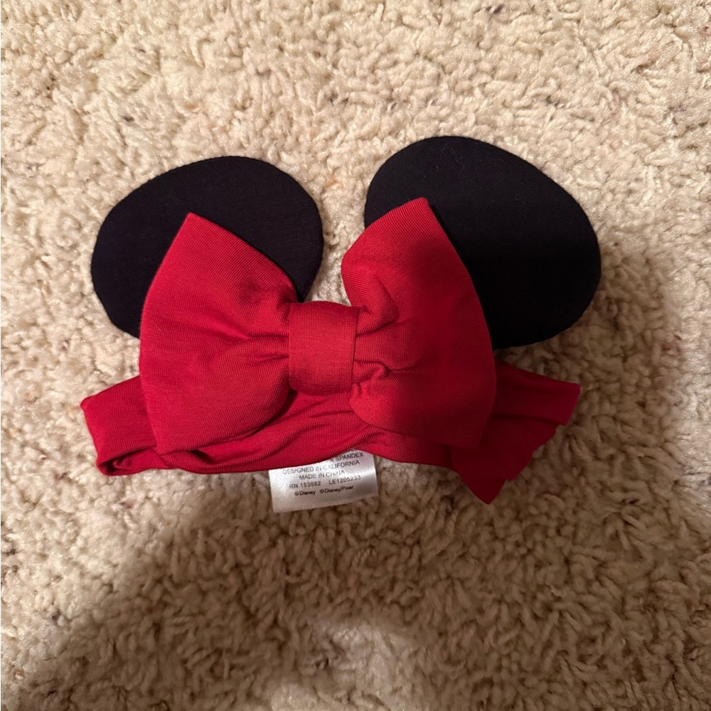 Little Sleepies Black and Red Bow Headband